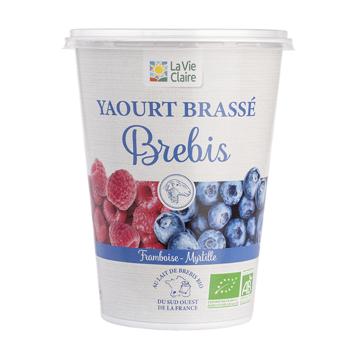 Yaourt brebis framboise myrtille 400g - La Vie Claire