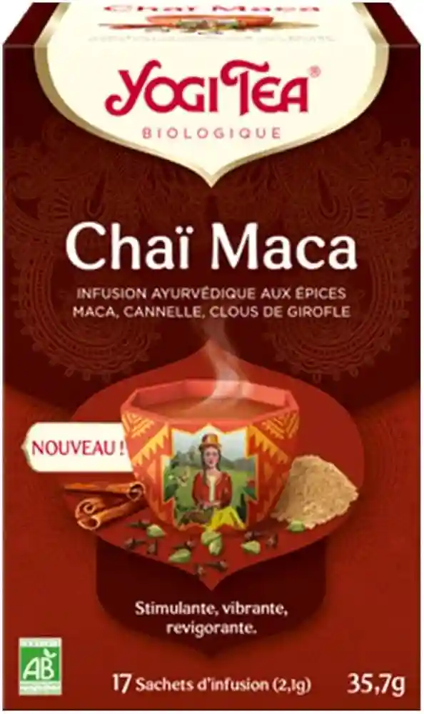 Infusion chaÏ maca 17 tea bags - Yogi tea